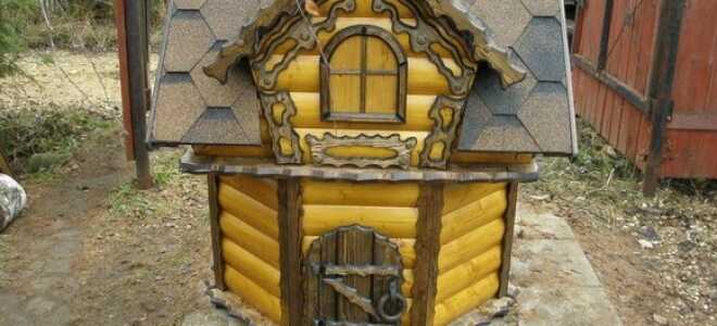 Сооружение домика для колодца своими руками – простейшая конструкция