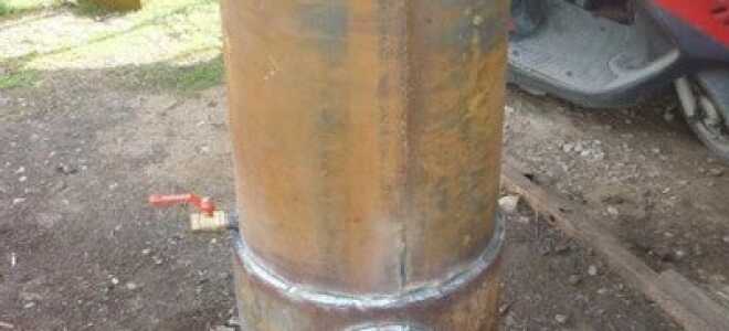 Как сделать печь для бани из трубы