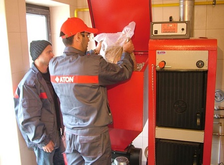 Установка газового котла