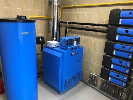 Газовый котел Buderus в котельной Газовый котел Buderus в котельной