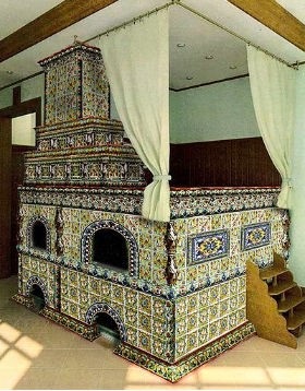 Красивая русская печь 