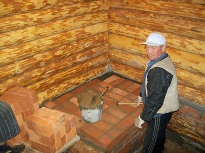 Процесс закладки фундамента