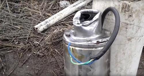 Изгиб кабеля насоса