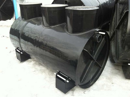 Септик расчитан на трех человек