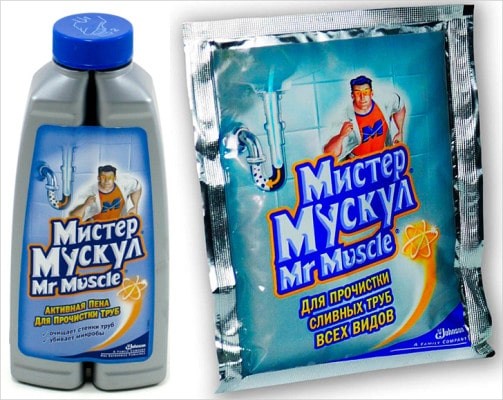Мистер Мускул для прочистки труб