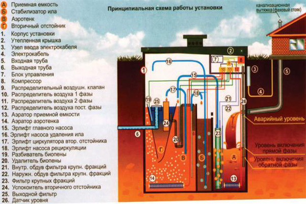 схема септика Топас